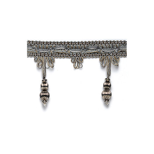 Robert Allen 033144 Bead Trim Platinum