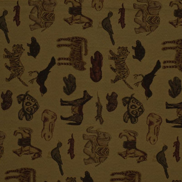 Robert Allen Fabric 036557 Menagerie Mahogany