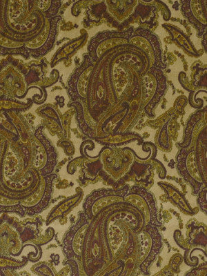 Robert Allen Fabric 036893 Velvet Paisley Mahogany