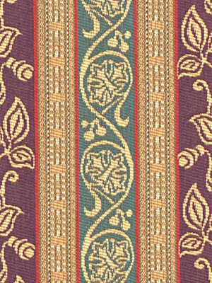 Robert Allen Fabric 040263 Scrolling Leaf Beach Plum
