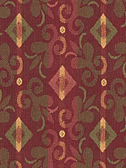 Robert Allen Fabric 040421 Diamond Scroll Merlot