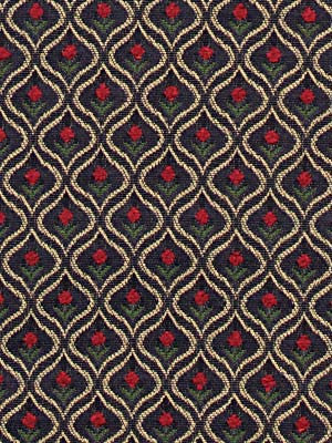 Robert Allen Fabric 041498 Floral Drop Navy