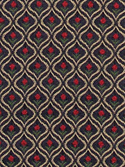 Robert Allen Fabric 041498 Floral Drop Navy