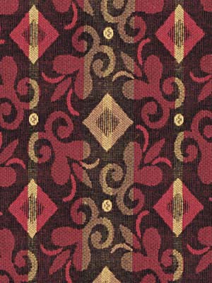 Robert Allen Fabric 042196 Diamond Scroll Garnet