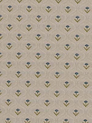 Robert Allen Fabric 047553 Flower Inlay Neptune