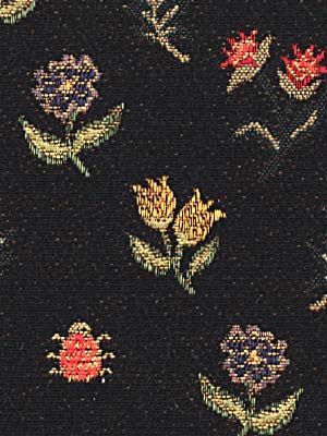 Robert Allen Fabric 047580 Natures Guests Black