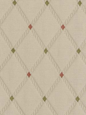 Beacon Hill Fabric 050049 Duo Diamond Peppermint