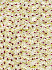 Beacon Hill Fabric 050087 Crochet Leaves Venetian Pink