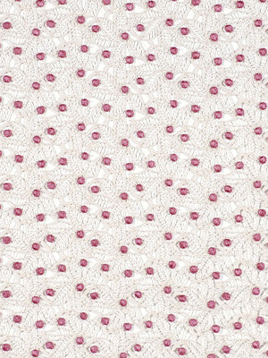 Beacon Hill Fabric 050089 Crochet Leaves Conch Shell