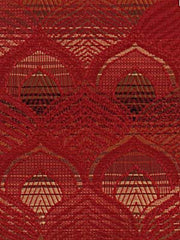 Robert Allen Fabric 055392 Peacock Tails Ruby