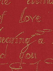 Robert Allen Fabric 055579 Love Notes Scarlet