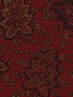 Robert Allen Fabric 056015 Leaves Abound Scarlet