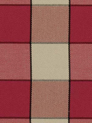 Beacon Hill Fabric 061080 Union Plaid Raspberry