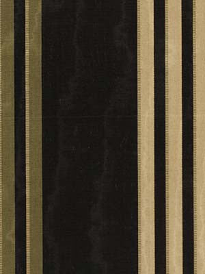 Beacon Hill Fabric 061455 Trilogy Stripe Black Caper