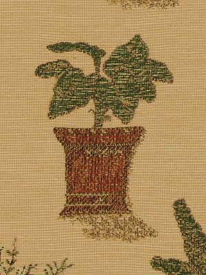 Robert Allen Fabric 062331 Patio Plants Russet