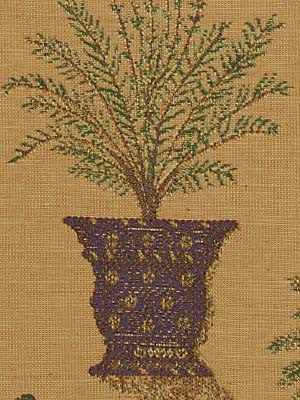 Robert Allen Fabric 062333 Patio Plants Plum