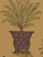 Robert Allen Fabric 062333 Patio Plants Plum
