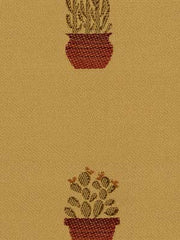 Robert Allen Fabric 062594 Potted Cacti Russet