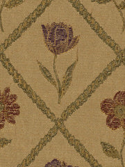 Robert Allen Fabric 063253 Floral Design Plum
