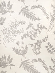 Stroheim Wallpaper 0658901 Wildflowers Sisal Gray On Oyster