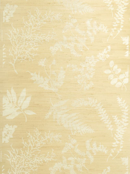 Stroheim Wallpaper 0659101 Wildflowers Jute Almond On Flax