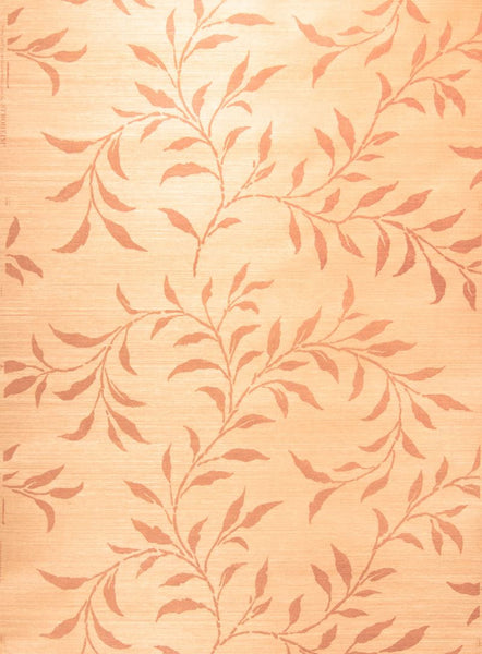 Stroheim Wallpaper 0659704 Viney Leaf Sisal Rust On Sienna