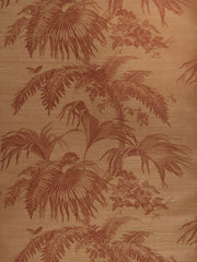 Stroheim Wallpaper 0660103 Palm Garden Sisal Cinnabar On Sienna
