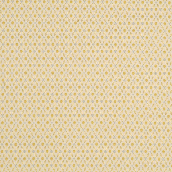 Beacon Hill Fabric 068738 Elegant Trelis Golden Blue