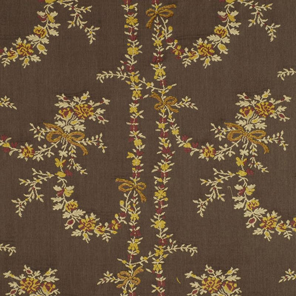 Beacon Hill Fabric 068749 Natalie Floral Golden Truffle