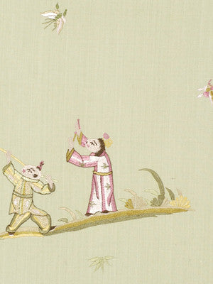 Beacon Hill Fabric 068753 Oriental Games Mint