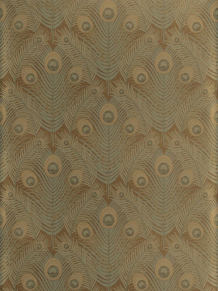 Stroheim Wallpaper 0690402 Aliette Brown & Cobalt