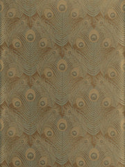 Stroheim Wallpaper 0690402 Aliette Brown & Cobalt