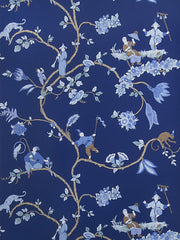 Stroheim Wallpaper 0693601 Crawley Indigo