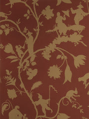 Stroheim Wallpaper 0695901 Clayfield Nonwoven Cinnamon