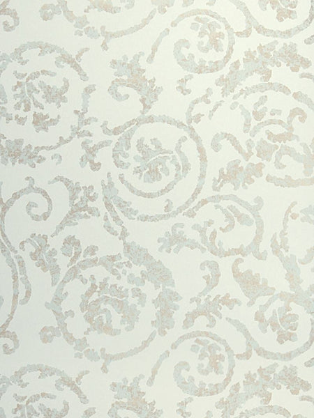Stroheim Wallpaper 0696402 Corbett Nonwoven Mist
