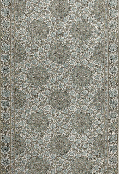 FSchumacher Fabric 1296002 Kaya Medallion Mineral