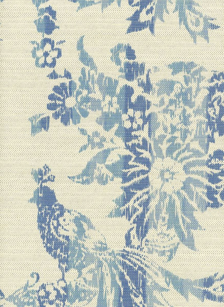 FSchumacher Fabric 1308000 Cooper House Ikat Indigo