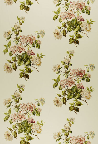 FSchumacher Fabric 1315000 Summer Hydrangea Ivory