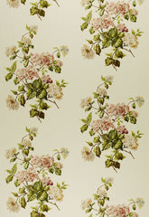 FSchumacher Fabric 1315000 Summer Hydrangea Ivory