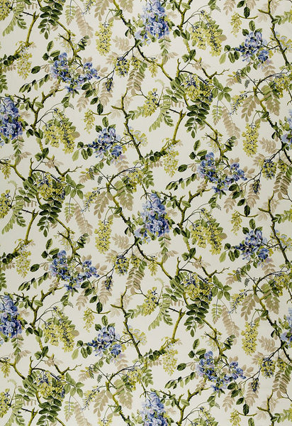 FSchumacher Fabric 1318000 Wisteria Vine Periwinkle