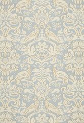 FSchumacher Fabric 1328000 Aldwyn Damask ROBIN'S Egg