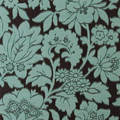 Duralee Fabric 15340-680 Aqua/Cocoa