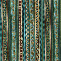 Duralee Fabric 15341-680 Aqua/Cocoa