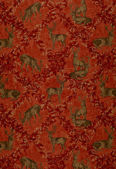FSchumacher Fabric 169073 Woburn Meadow Red