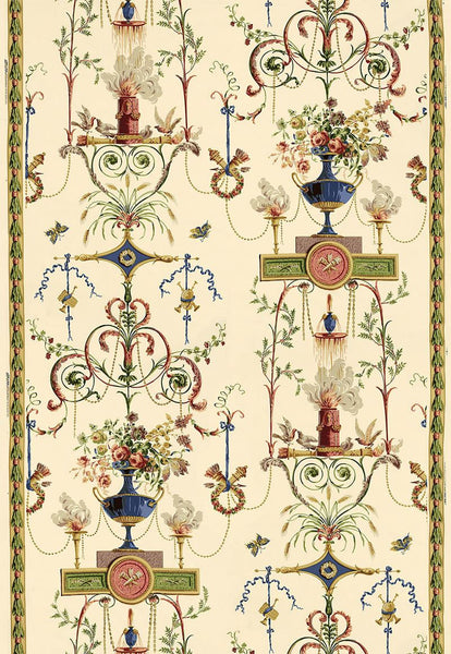 FSchumacher Fabric 172630 Terracina Arabesque Champagne