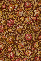 FSchumacher Fabric 172723 Fleurs De Touraine Mahogany