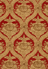 FSchumacher Fabric 172781 Haddon Hall Damask Venetian Red