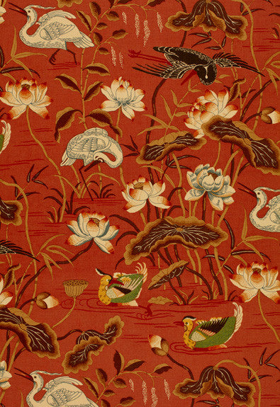 FSchumacher Fabric 172930 Lotus Garden Lacquer