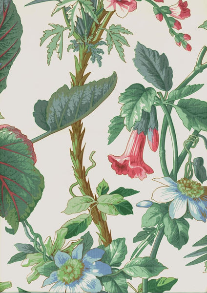 FSchumacher Fabric 172951 Palmetto Garden Tropic