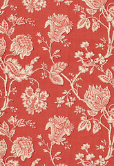 FSchumacher Fabric 173030 Soleil Indienne Coral